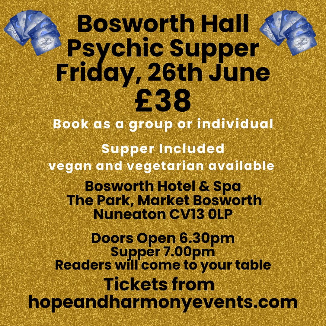 Bosworth Hall Psychic Supper - June 2026